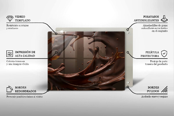 Tábua de corte Chocolate líquido