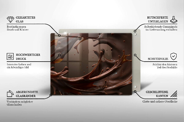 Tábua de corte Chocolate líquido