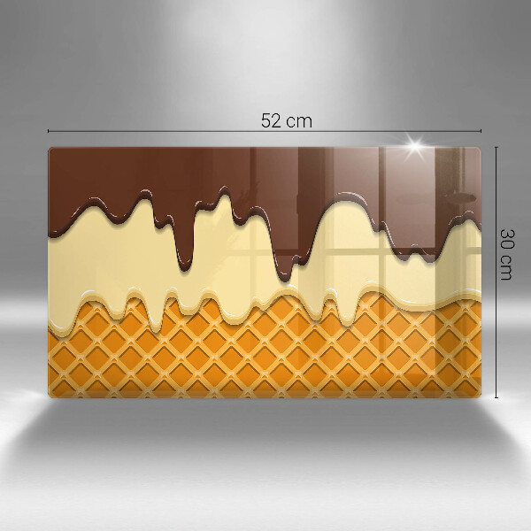 Tábua de corte Ilustração de casquinha de sorvete