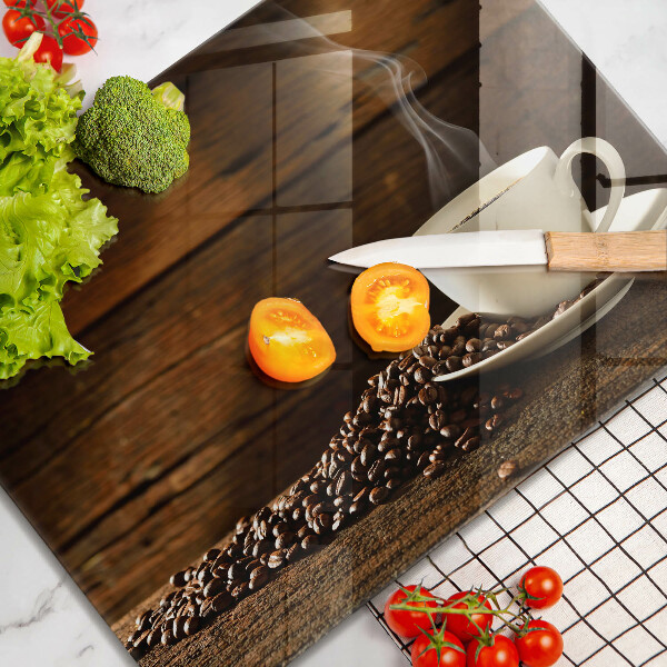 Tábua de cortar Xícara de café de madeira