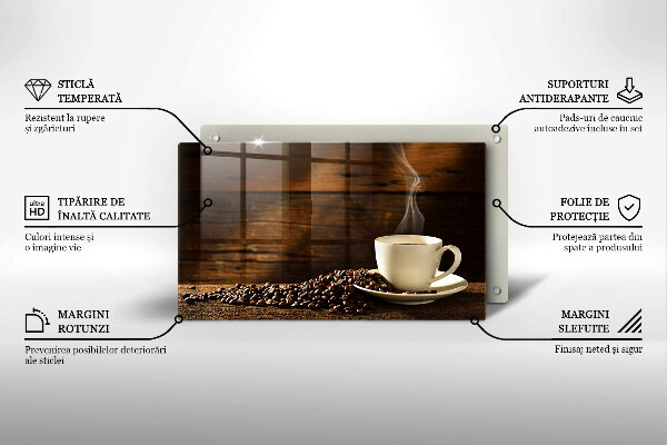 Tábua de cortar Xícara de café de madeira