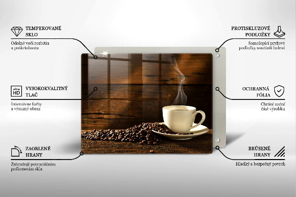 Tábua de cortar Xícara de café de madeira