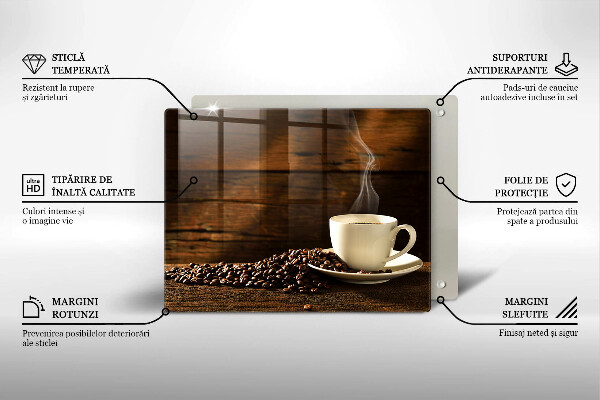 Tábua de cortar Xícara de café de madeira