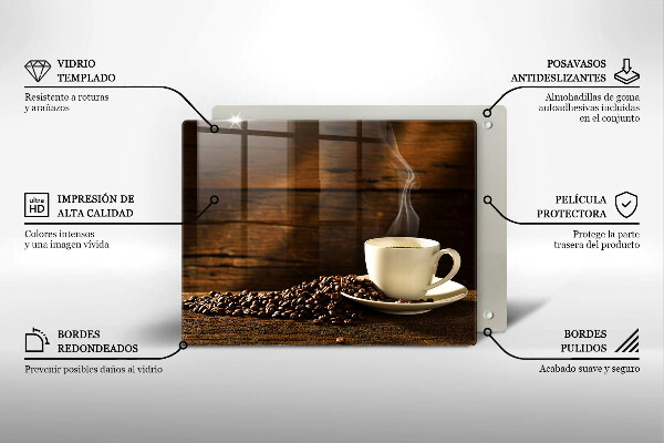 Tábua de cortar Xícara de café de madeira