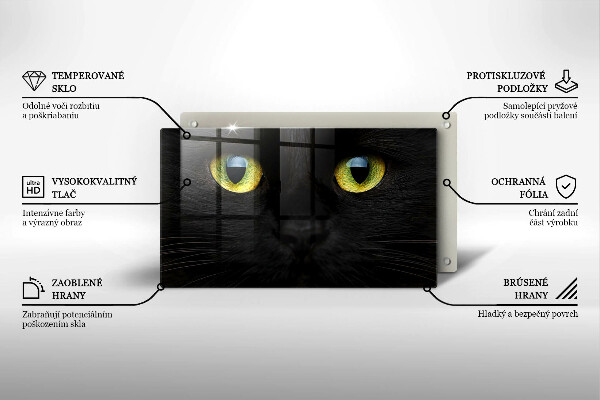 Tábua cozinha Olhos de gato de animais