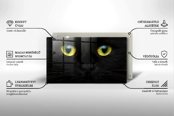 Tábua cozinha Olhos de gato de animais