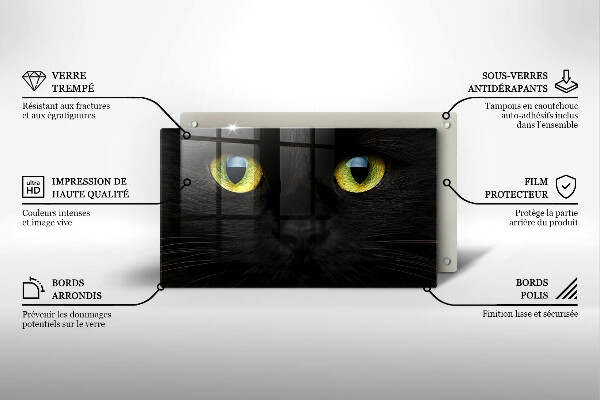 Tábua cozinha Olhos de gato de animais