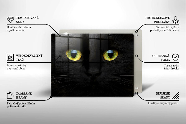 Tábua cozinha Olhos de gato de animais