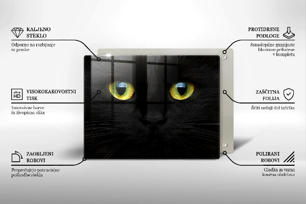 Tábua cozinha Olhos de gato de animais