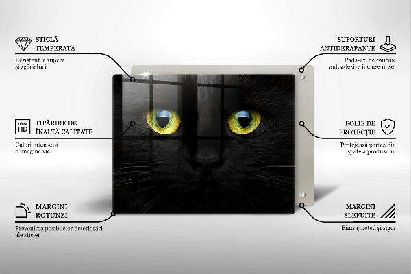 Tábua cozinha Olhos de gato de animais