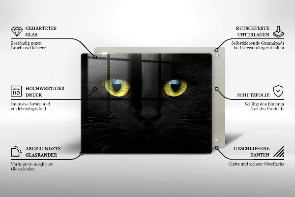 Tábua cozinha Olhos de gato de animais