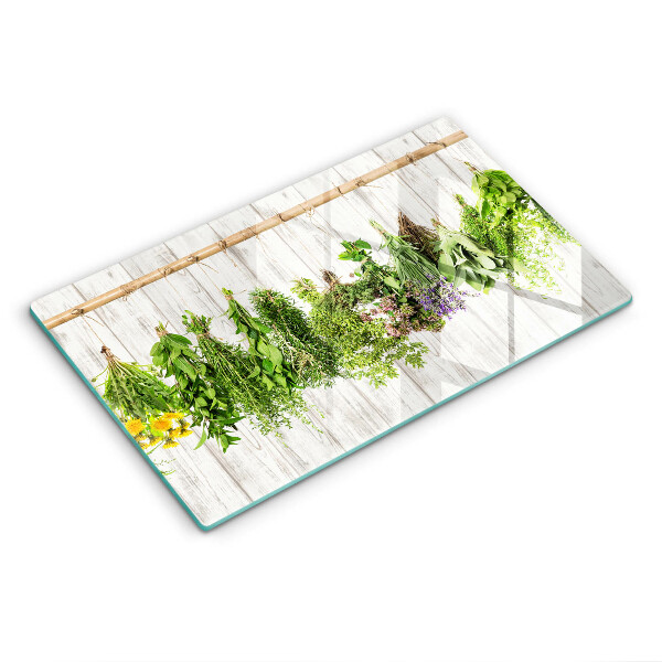 Tábua para cozinha Ervas e plantas secas