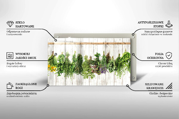 Tábua para cozinha Ervas e plantas secas