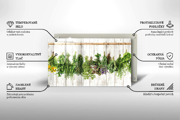 Tábua para cozinha Ervas e plantas secas