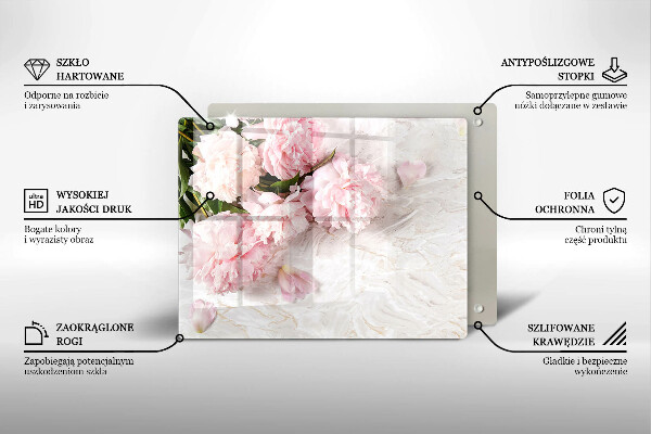 Tábua de cortar Flores delicadas de rosas