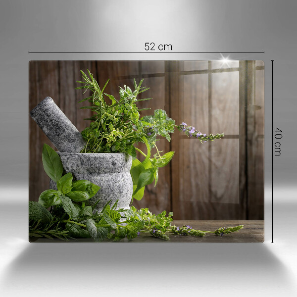 Tábua corte Plantas ervas e madeira