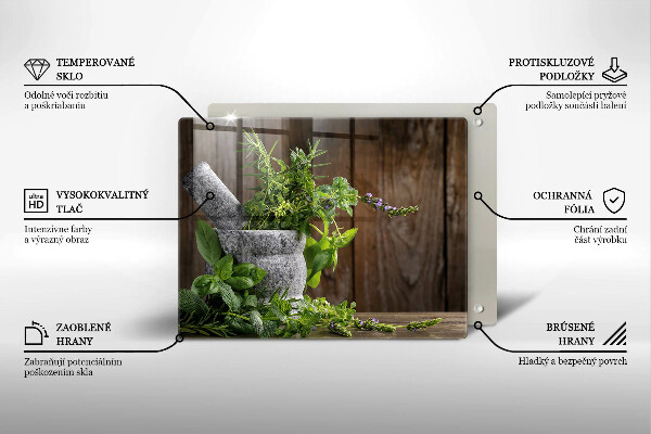 Tábua corte Plantas ervas e madeira