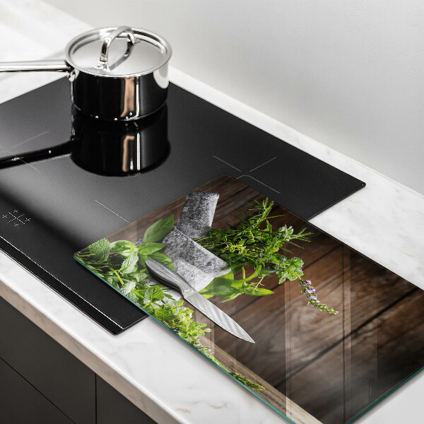 Tábua corte Plantas ervas e madeira