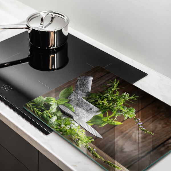 Tábua corte Plantas ervas e madeira