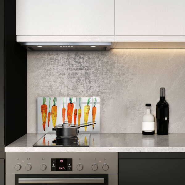 Tábua de vidro Ilustração de cenoura