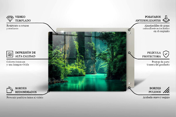 Tábua corte Paisagem da lagoa