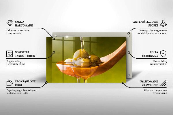 Tábua para cozinha Azeite e azeitonas