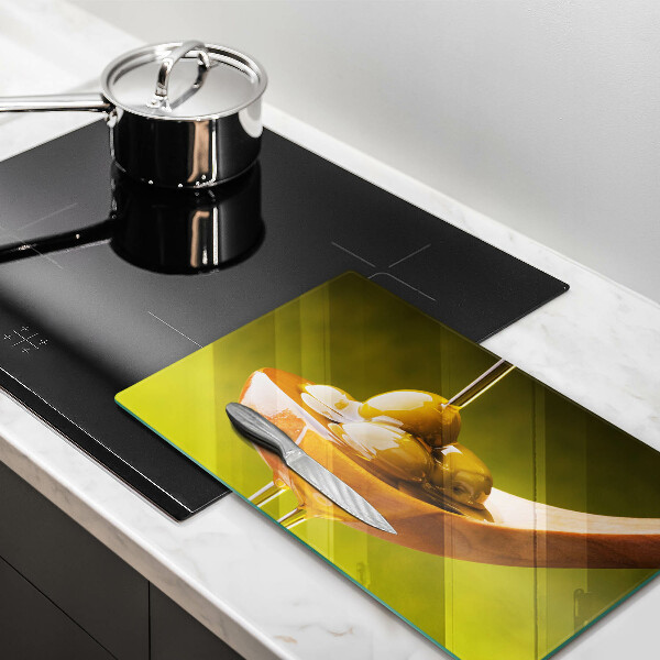 Tábua para cozinha Azeite e azeitonas