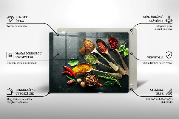 Tábua para corte Colheres de tempero de cozinha