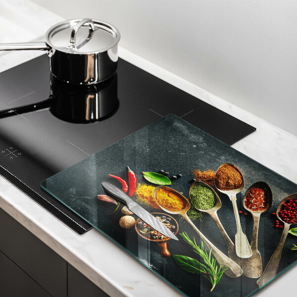 Tábua para corte Colheres de tempero de cozinha