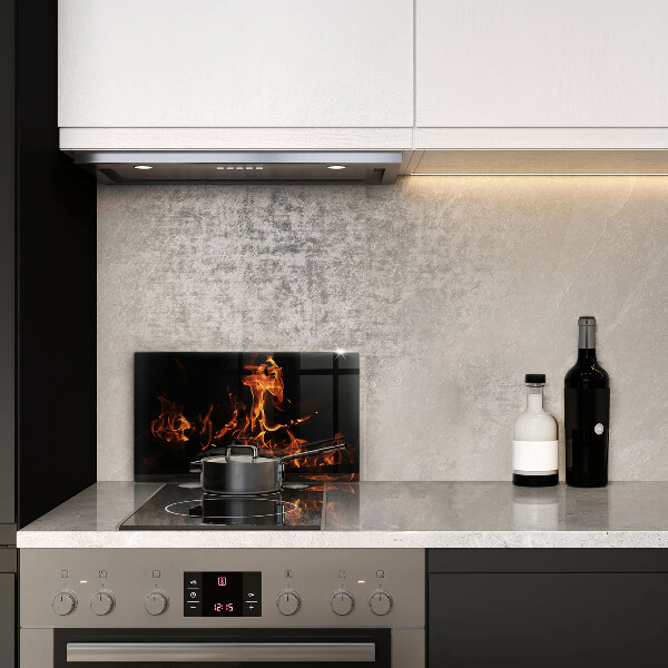 Tábua para cozinha Fogo chama viva