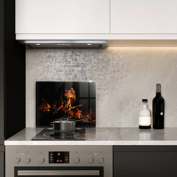 Tábua para cozinha Fogo chama viva