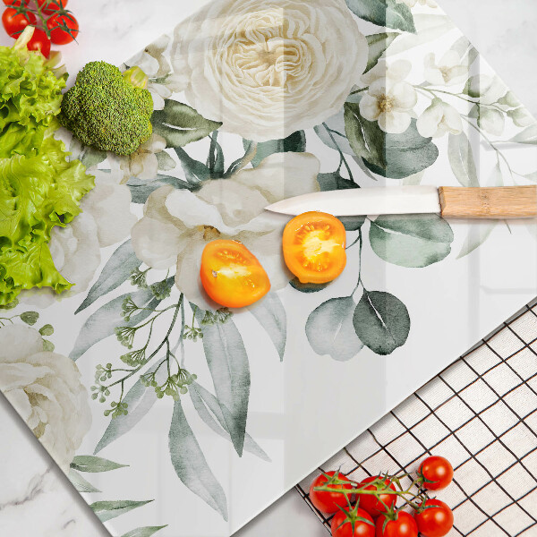 Tábua cozinha Flores em aquarela