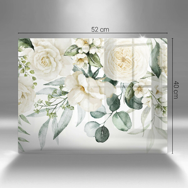 Tábua cozinha Flores em aquarela