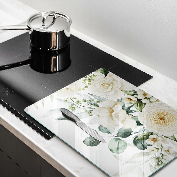 Tábua cozinha Flores em aquarela