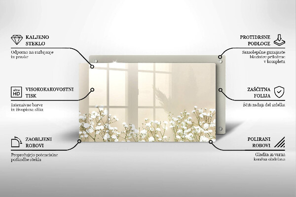 Tábua de cortar Flores boho de Gypsophila