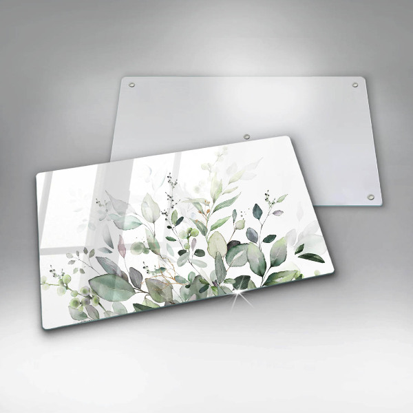 Tábua de cortar alimentos Plantas em aquarela