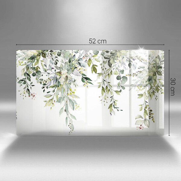 Tábua para cozinha Folhas e flores decorativas