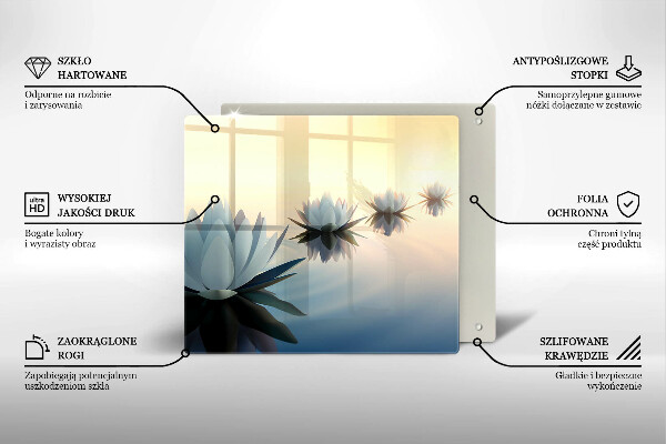 Tábua de cortar Flores de nenúfar