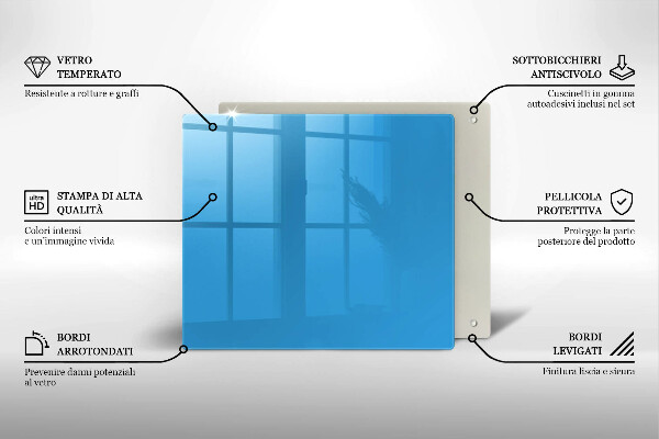 Tábua corte Cor azul