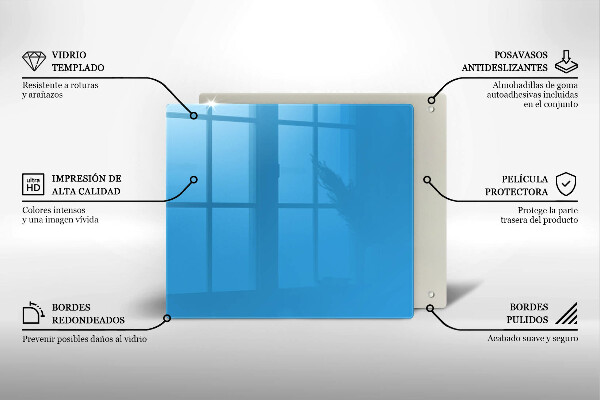 Tábua corte Cor azul