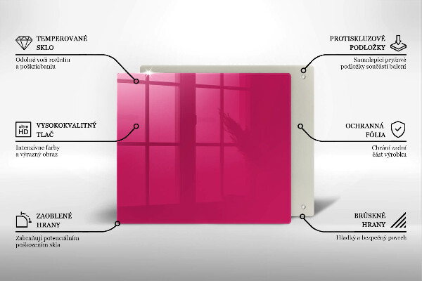 Tábua de corte Cor rosa