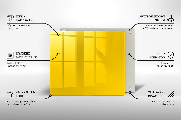Tábua para cozinha Cor amarela