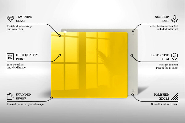 Tábua para cozinha Cor amarela