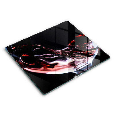 Tábua para cozinha Um copo de vinho tinto