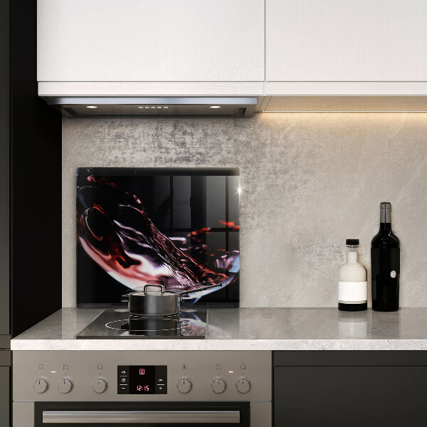 Tábua para cozinha Um copo de vinho tinto
