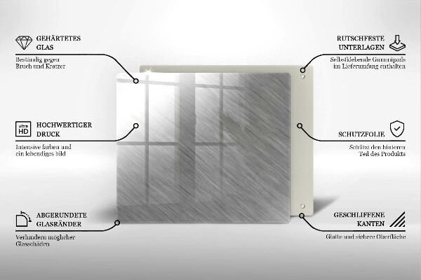 Tábua para cozinha Fundo de textura metálica