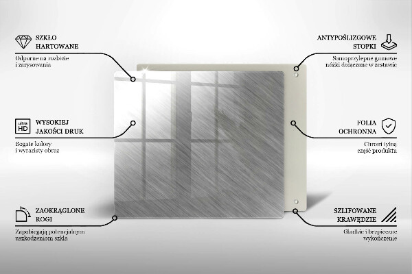 Tábua para cozinha Fundo de textura metálica