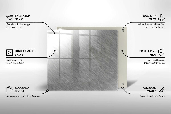 Tábua para cozinha Fundo de textura metálica