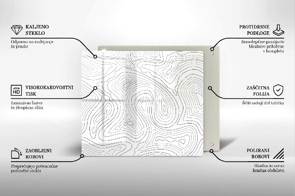 Tábua de corte Formas abstratas