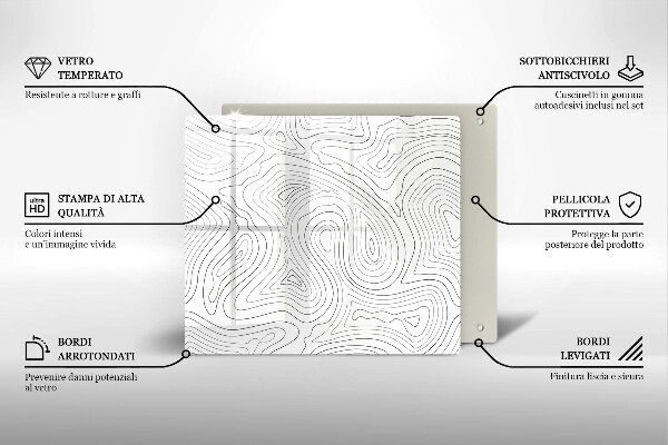 Tábua de corte Formas abstratas